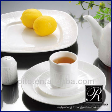 P &amp; T usine de porcelaine Vente chaude de porcelaine assiette